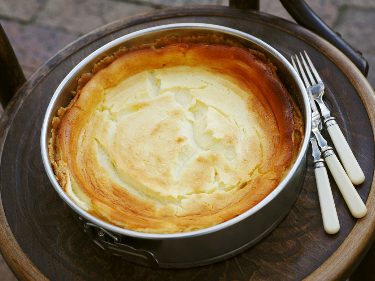 Leichter Käsekuchen mit Ananas