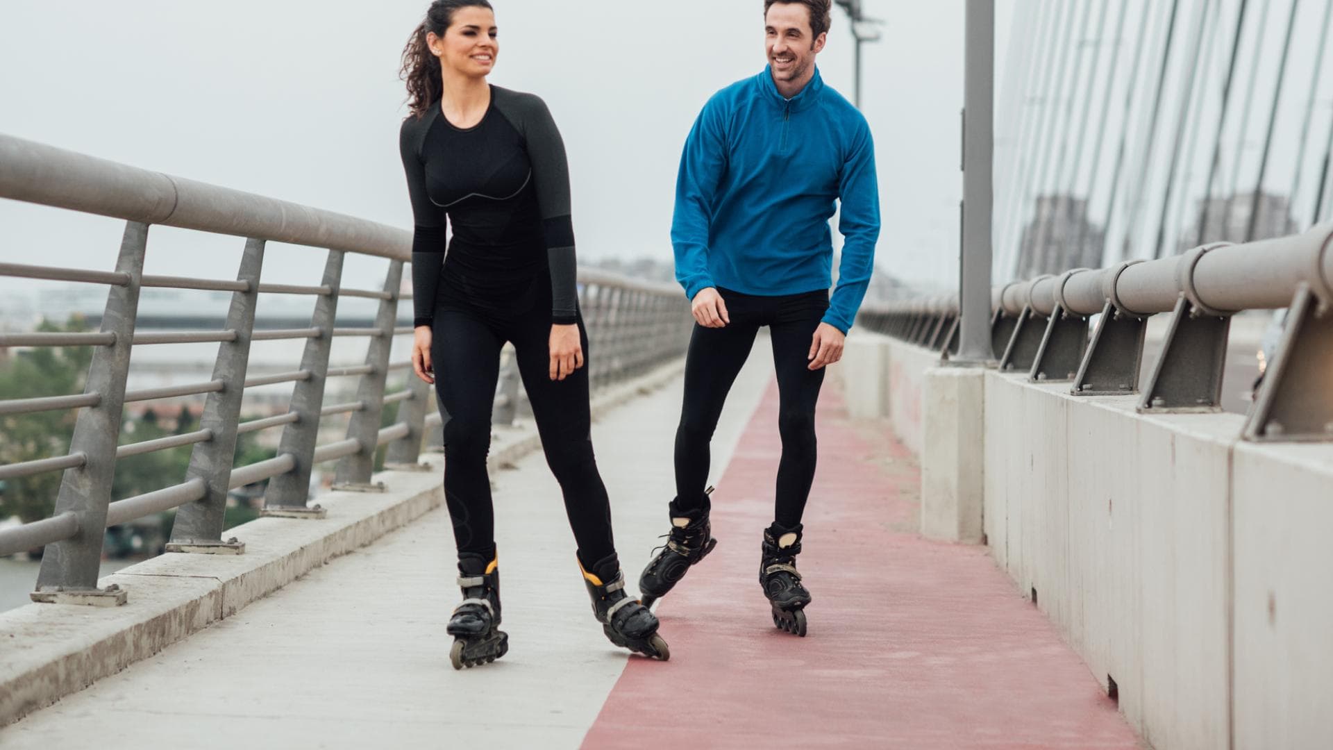 Inline Skating Paar