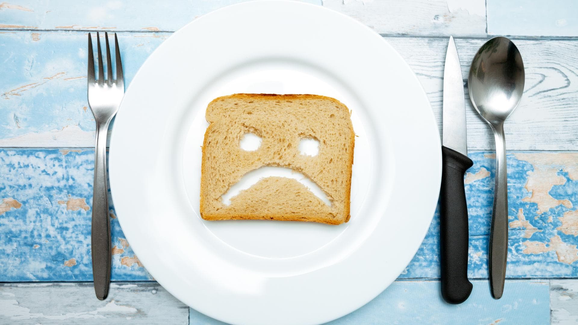 Trauriges Toast