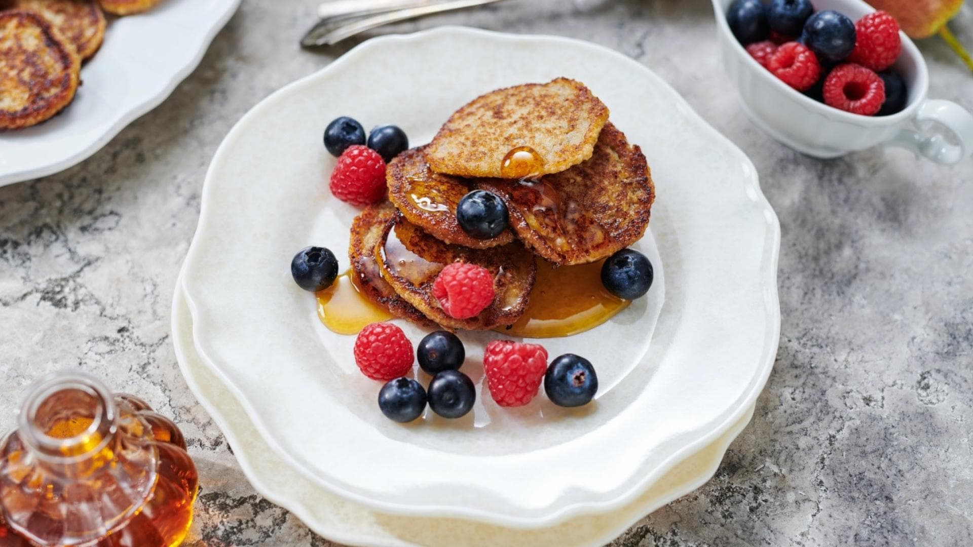 Birnenhaferflockenpancakes