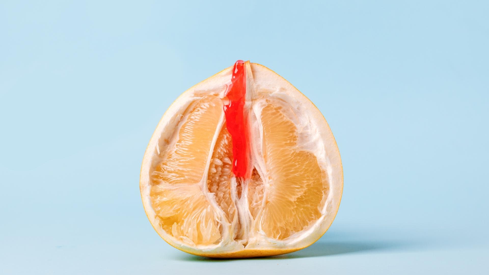 Pomelo als Vagina