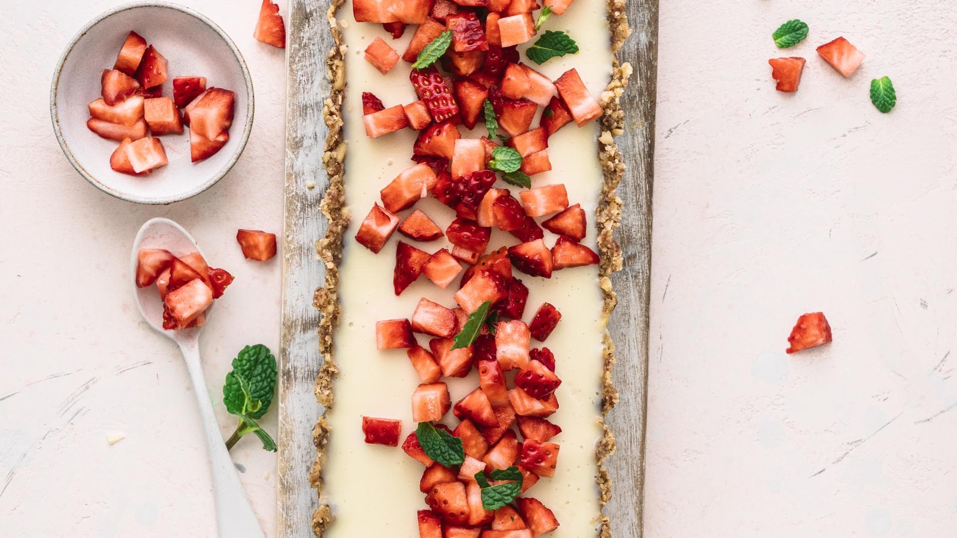 Erdbeer Kokosmilch Tarte