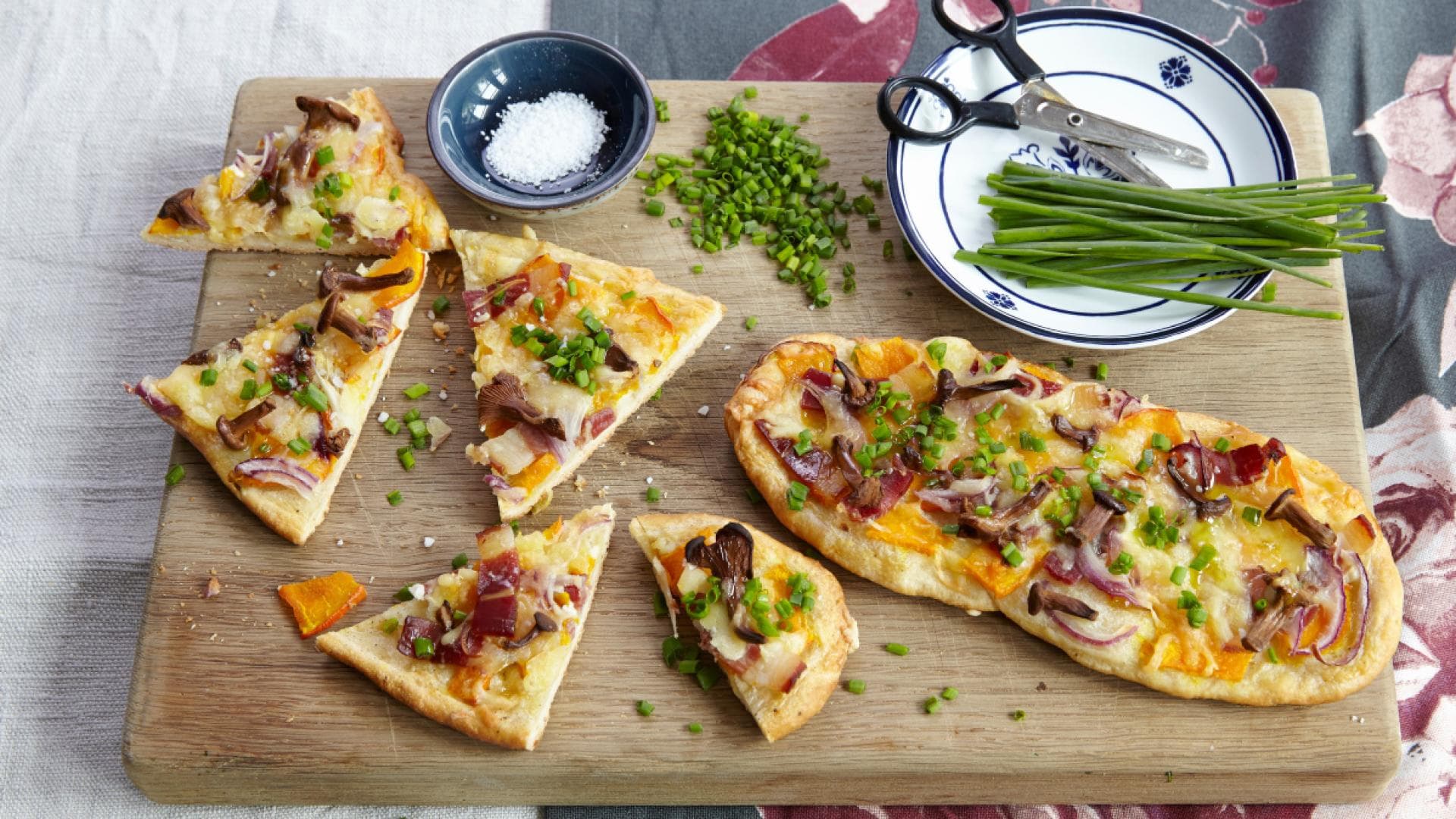 Pizza mit Pilzen