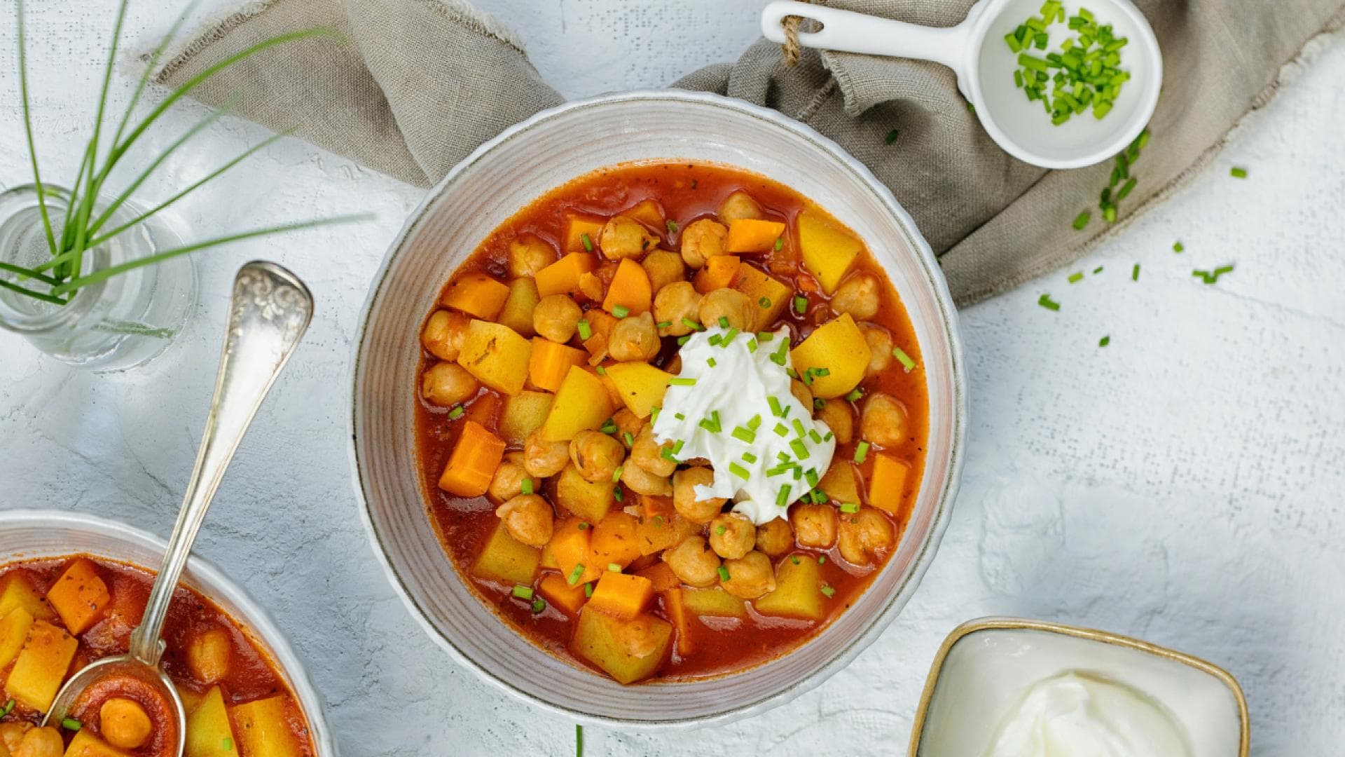 Kichererbsen-Eintopf mit Tomaten