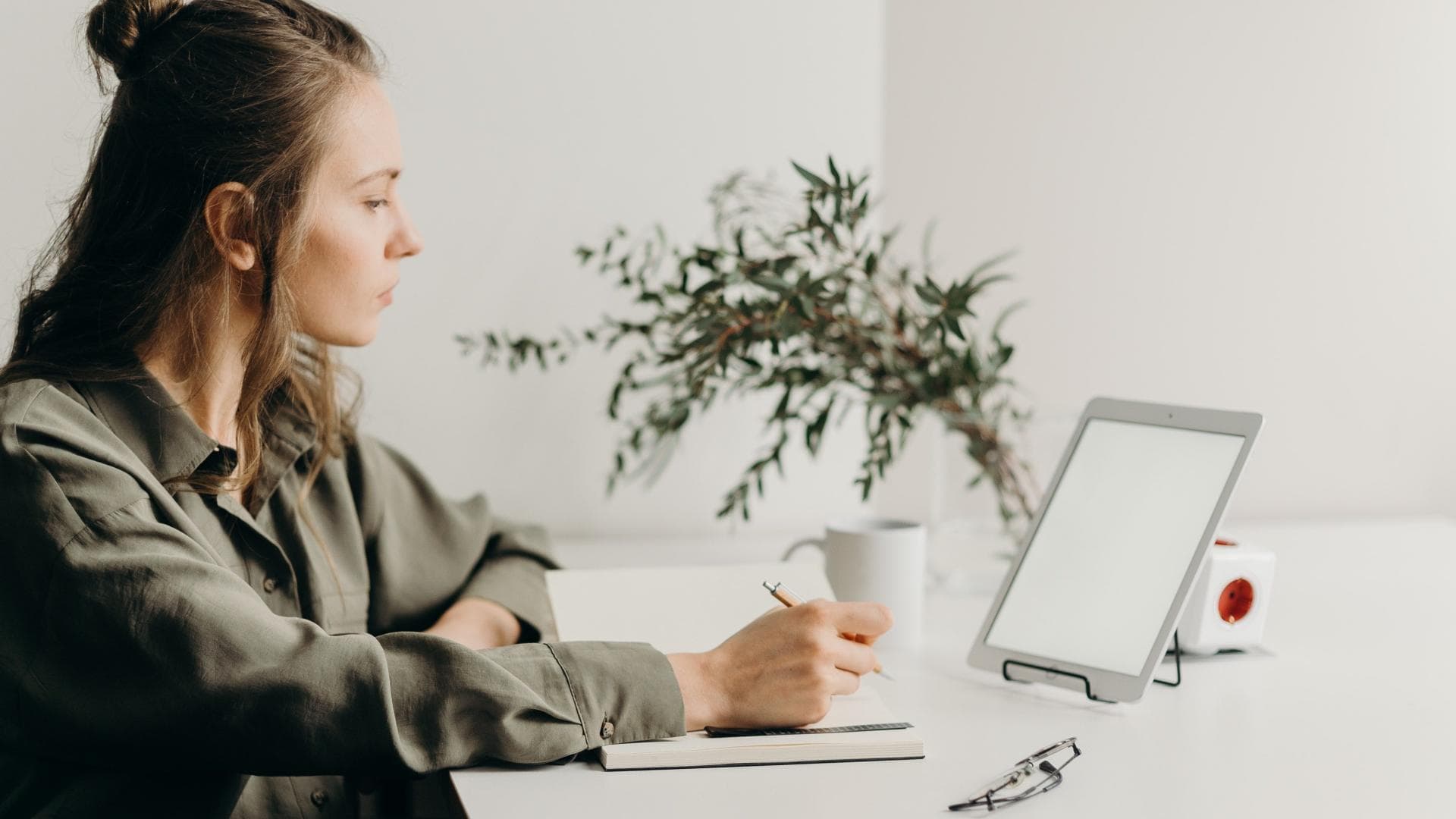 Frau im Homeoffice Frau im Homeoffice
