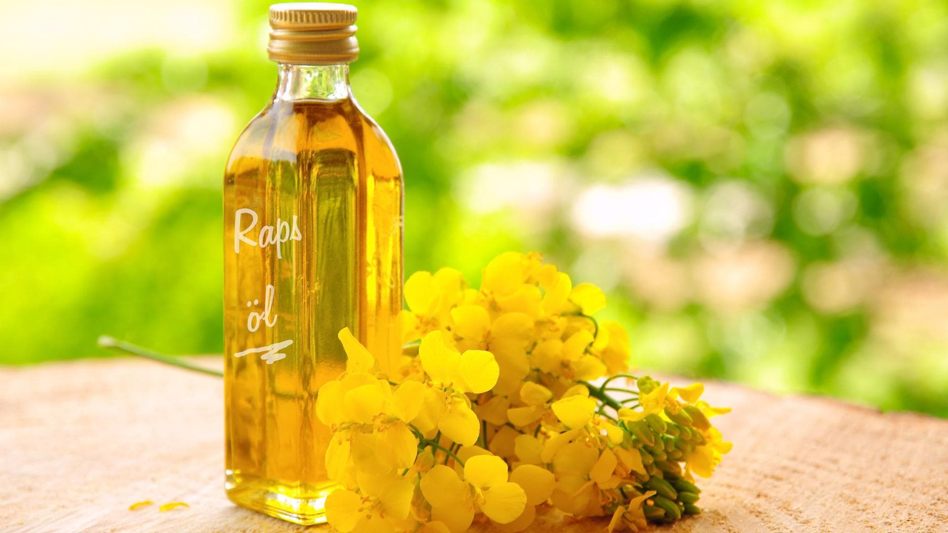 Flasche mit Raspöl