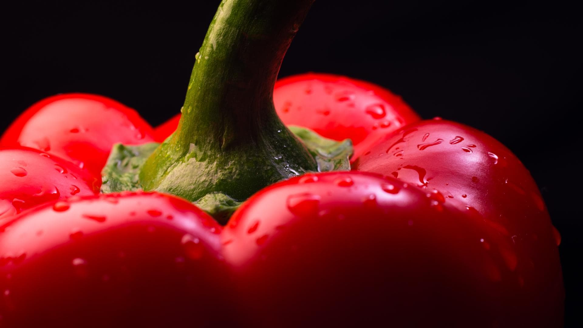 Nahaufnahme rote Paprika