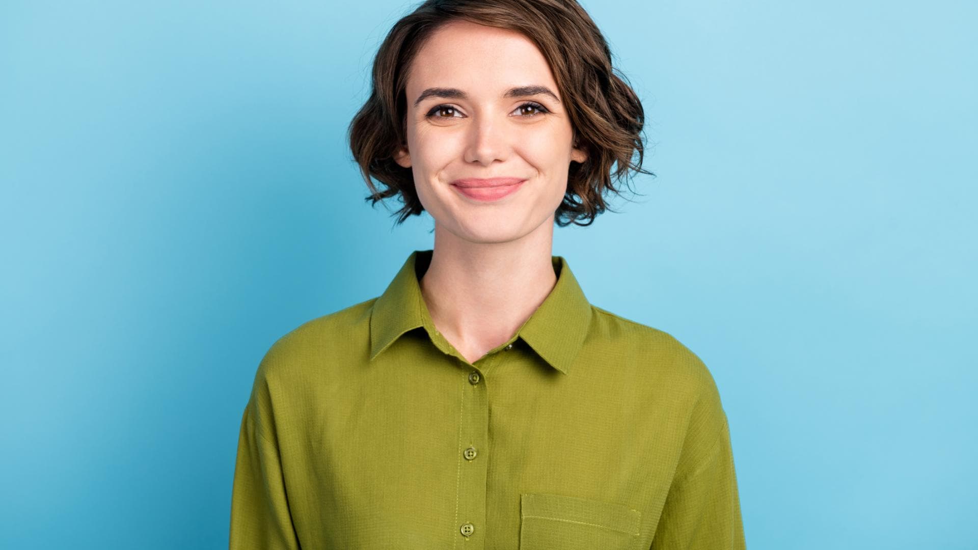 Frau mit Short Bob Frau mit Short Bob