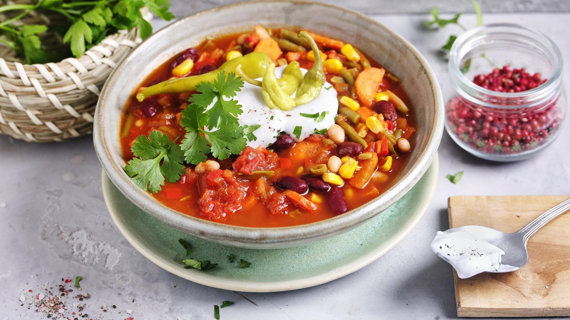 Veganes Chili sin Carne
