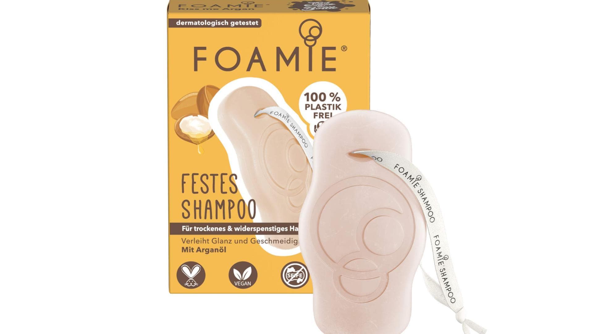 Festes Shampoo trockene Haare von Foamie