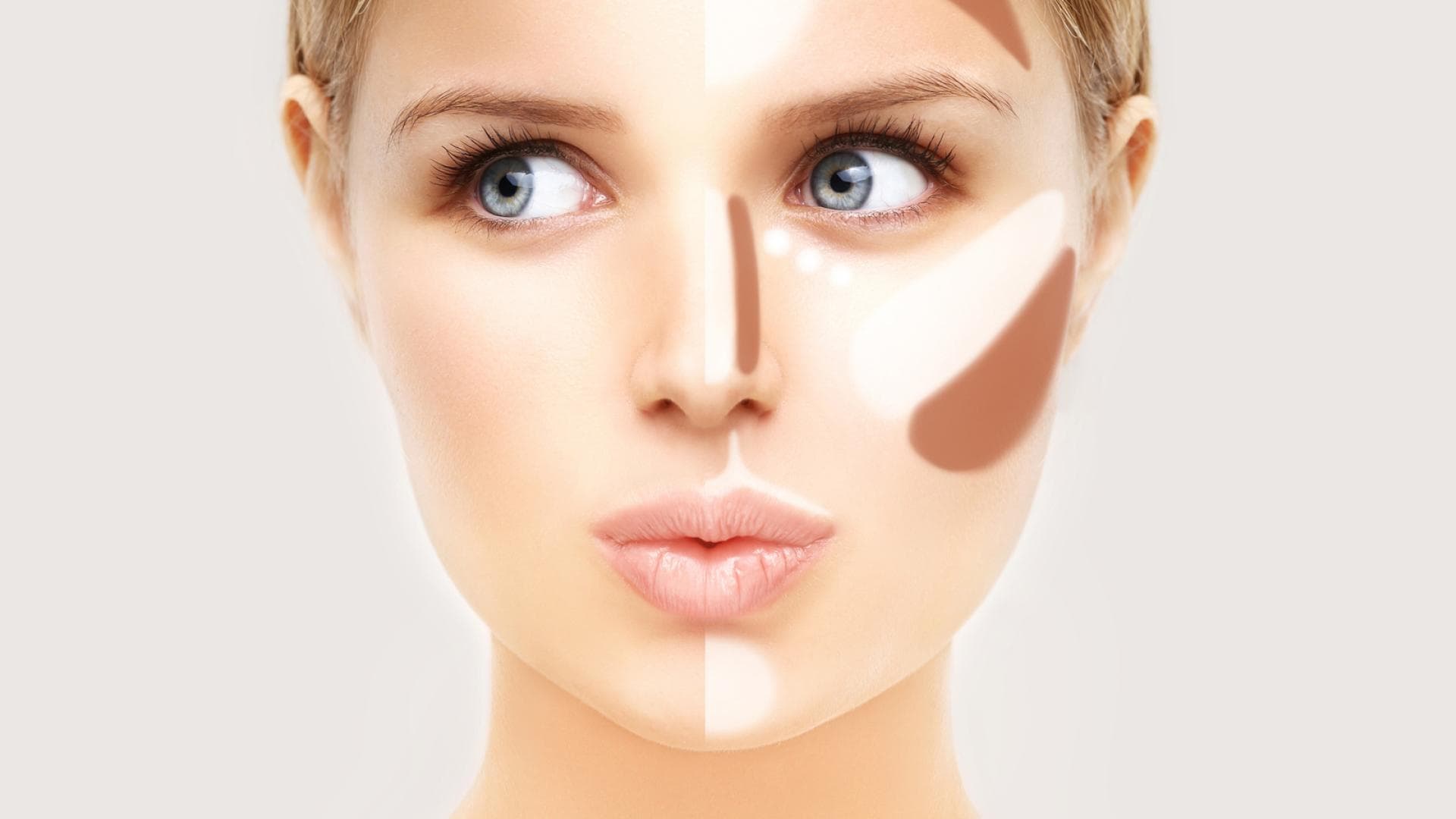 Gesicht einer Frau mit Contouring 