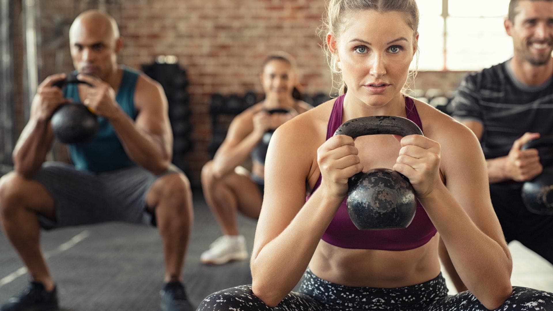 Squats mit Kettlebell