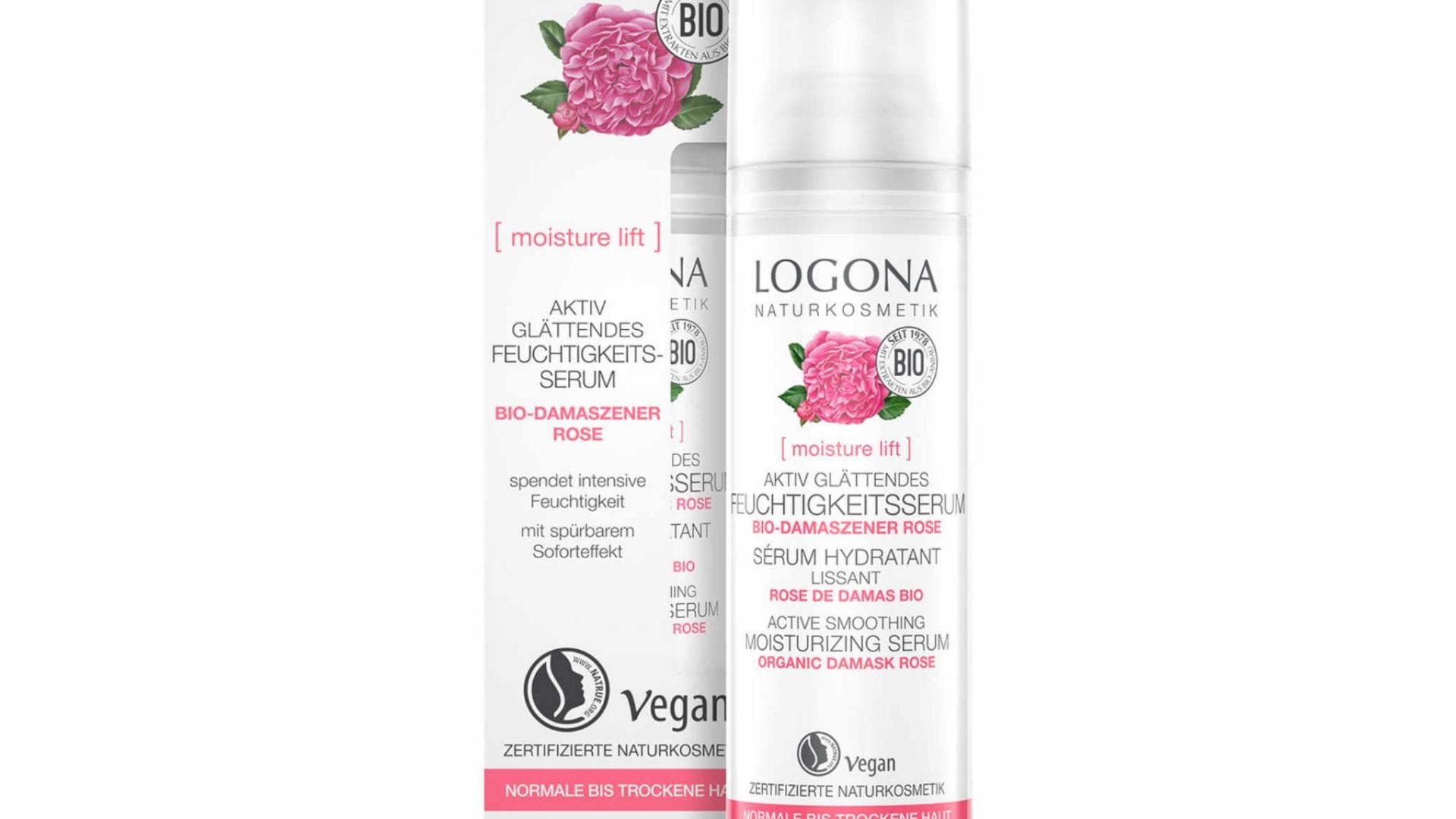 LOGONA Naturkosmetik Aktiv glättendes Feuchtigkeits-Serum
