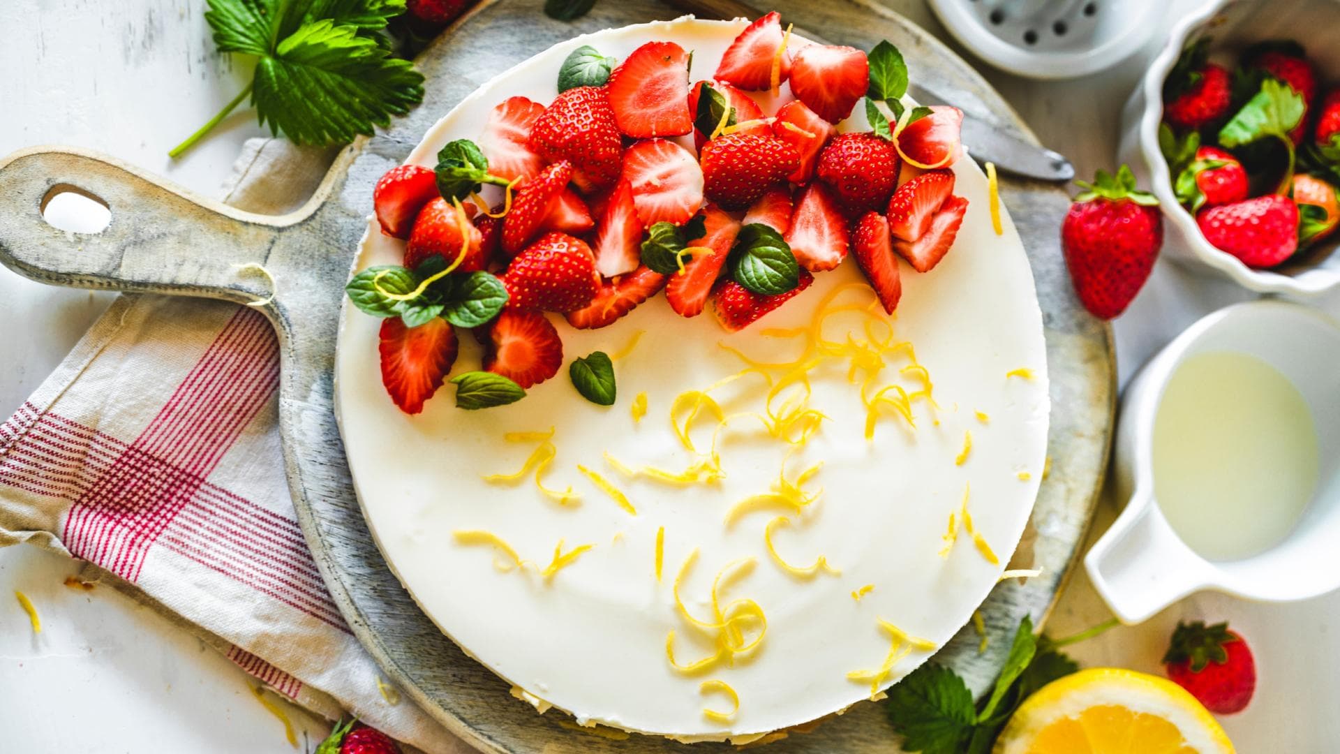Erdbeer-Zitronen-Torte