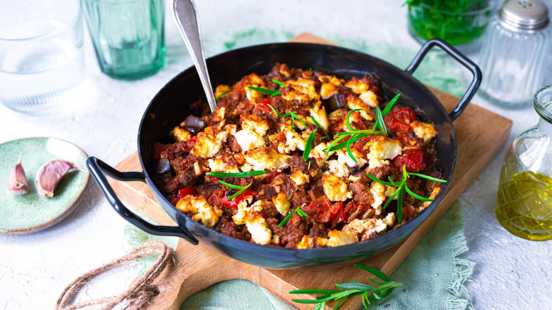 Hackfleisch-Feta-Auflauf