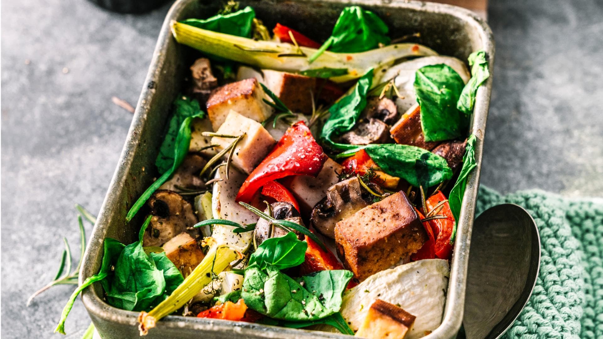 Ofengemüse mit Tofu
