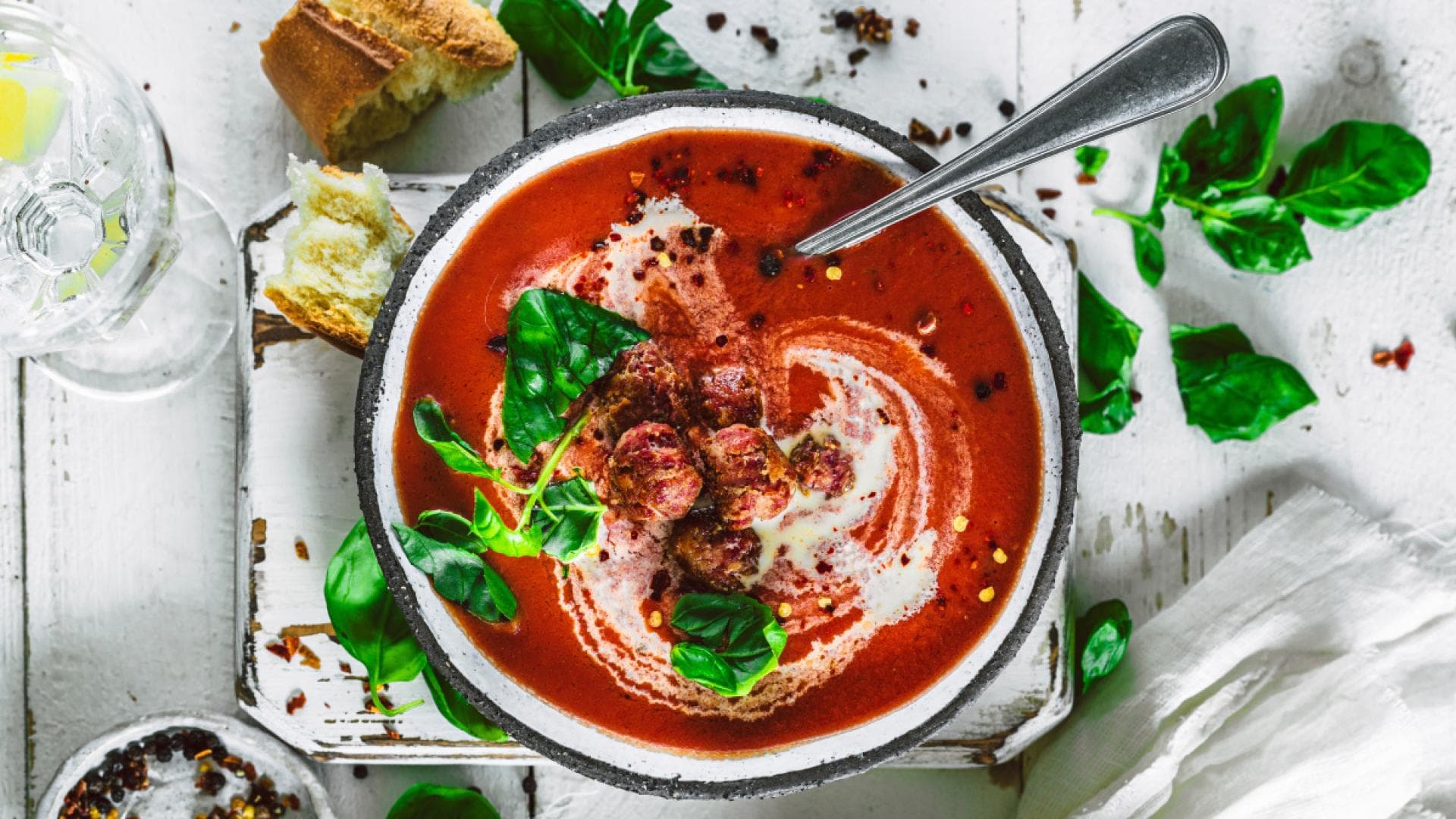 Schnelle Tomatensuppe