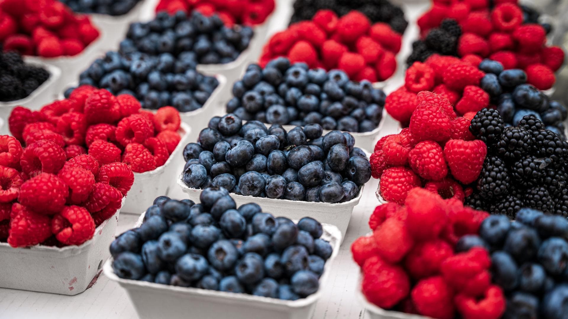Beeren in Körben