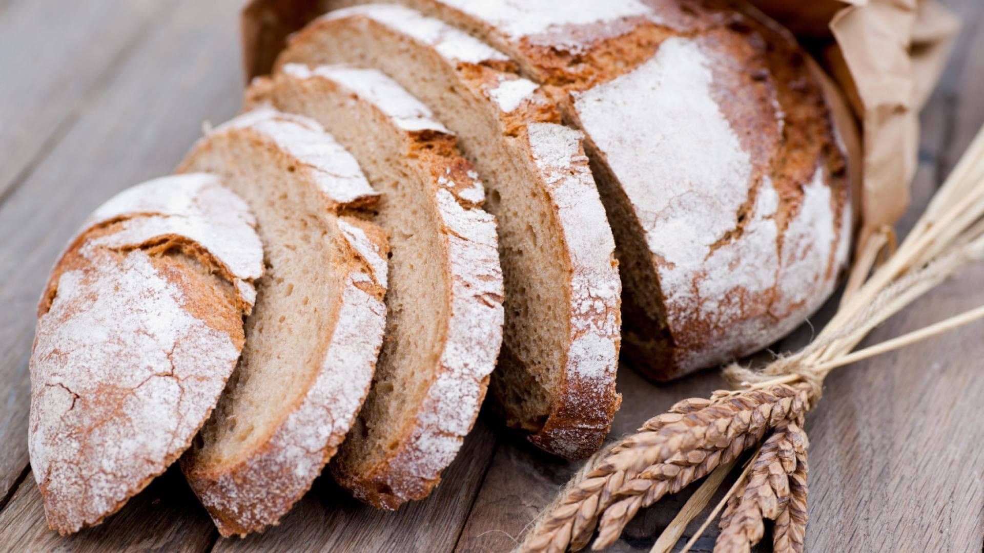 Aufgeschnittenes Brot