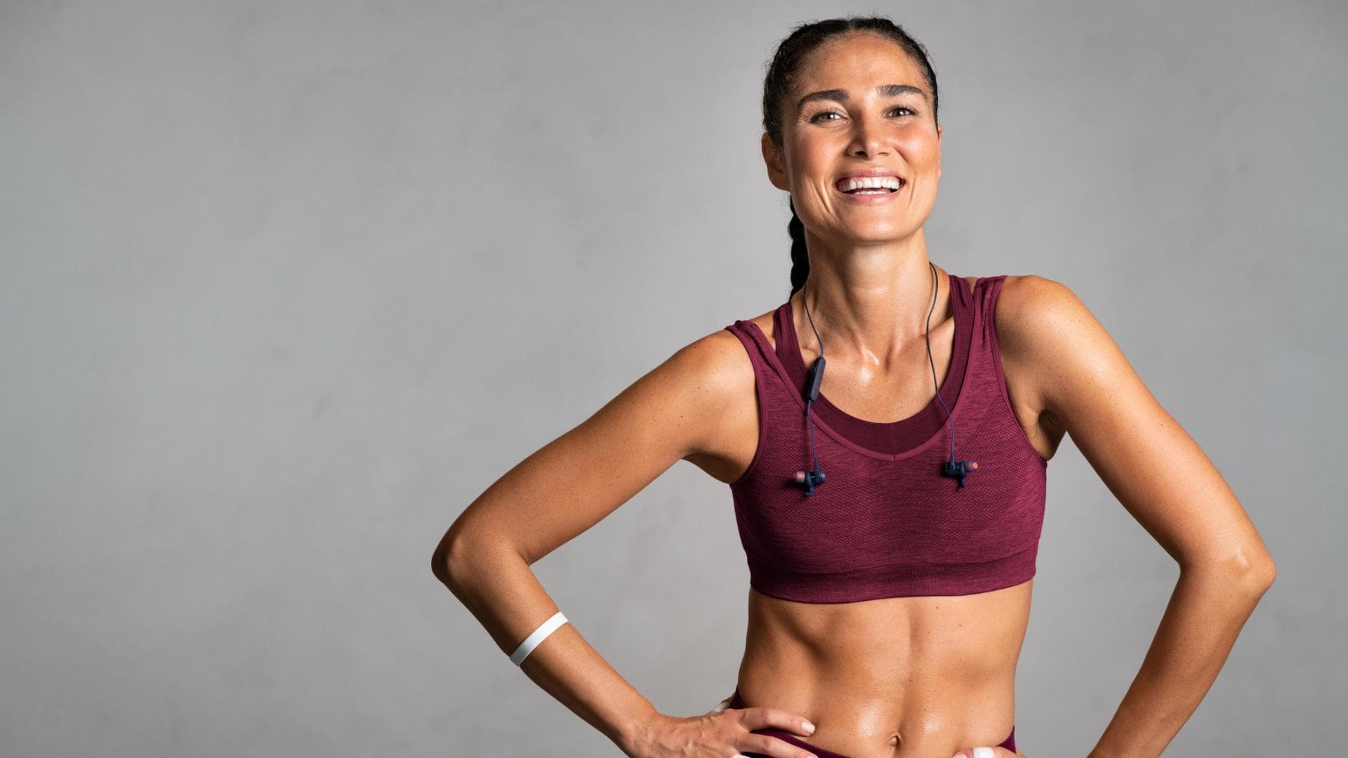 Frau im Sportoutfit