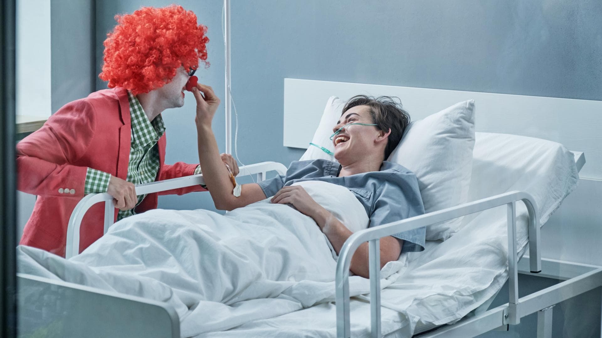 Clown am Krankenbett