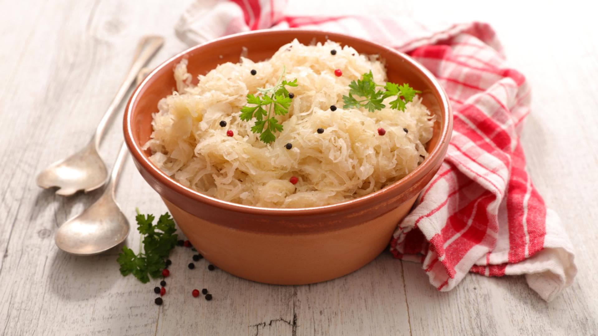 Sauerkraut in Schüssel