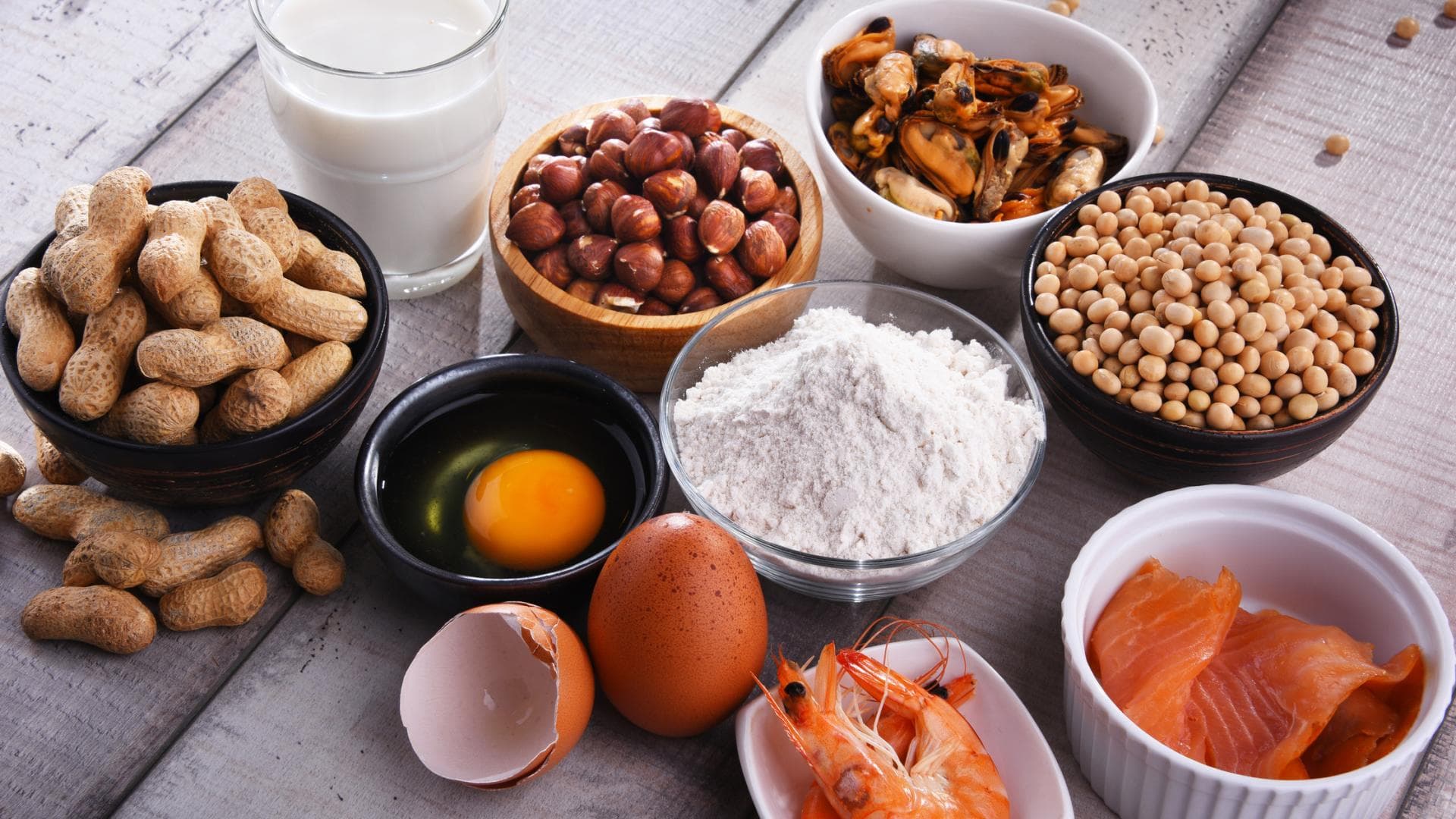 Typische Allergene bei Nahrungsmittelallergie