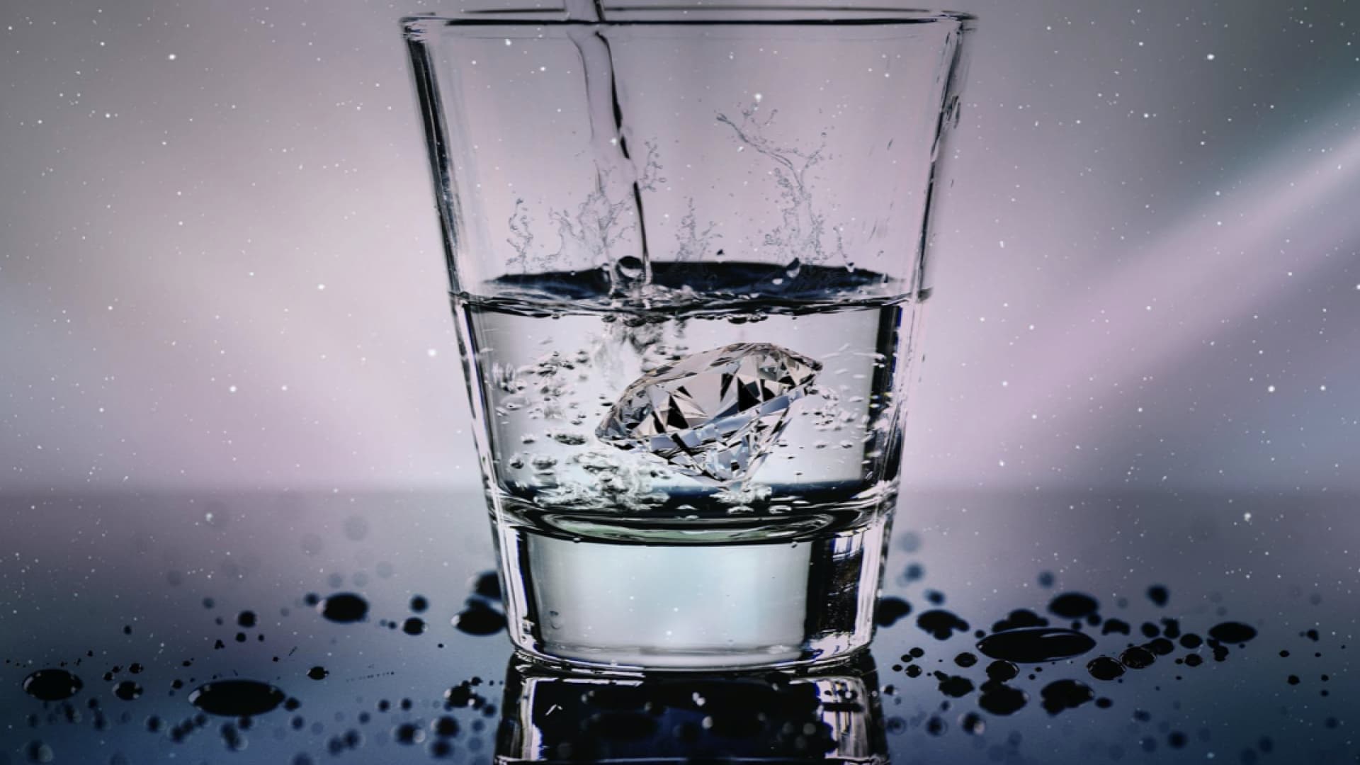 Glas Wasser Glas Wasser