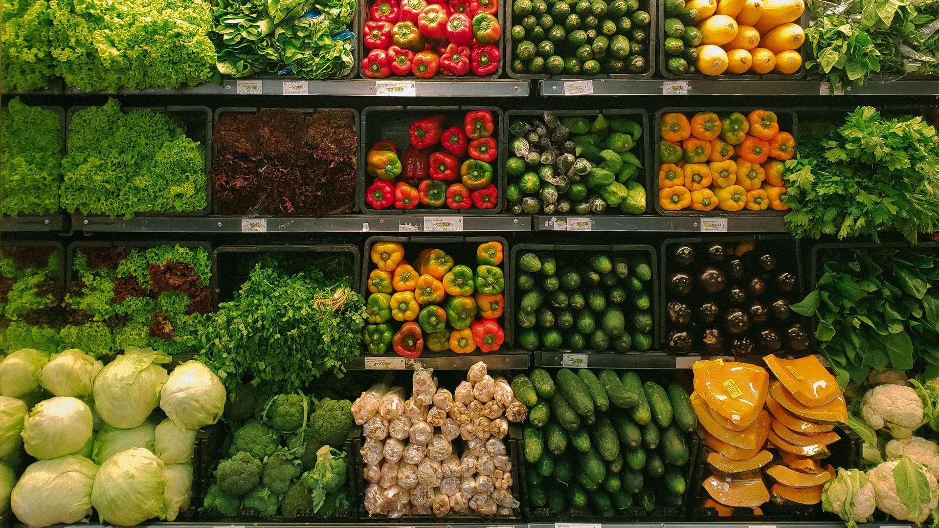 Gemüse im Supermarkt