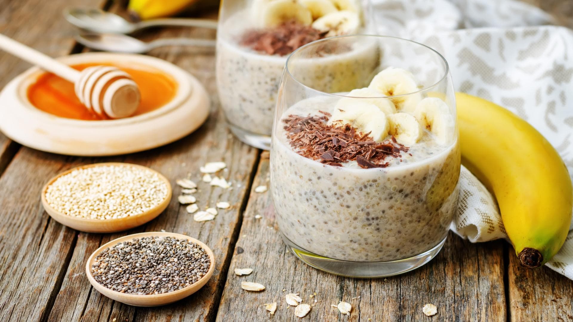 Overnight Oats mit Banane Overnight Oats mit Banane