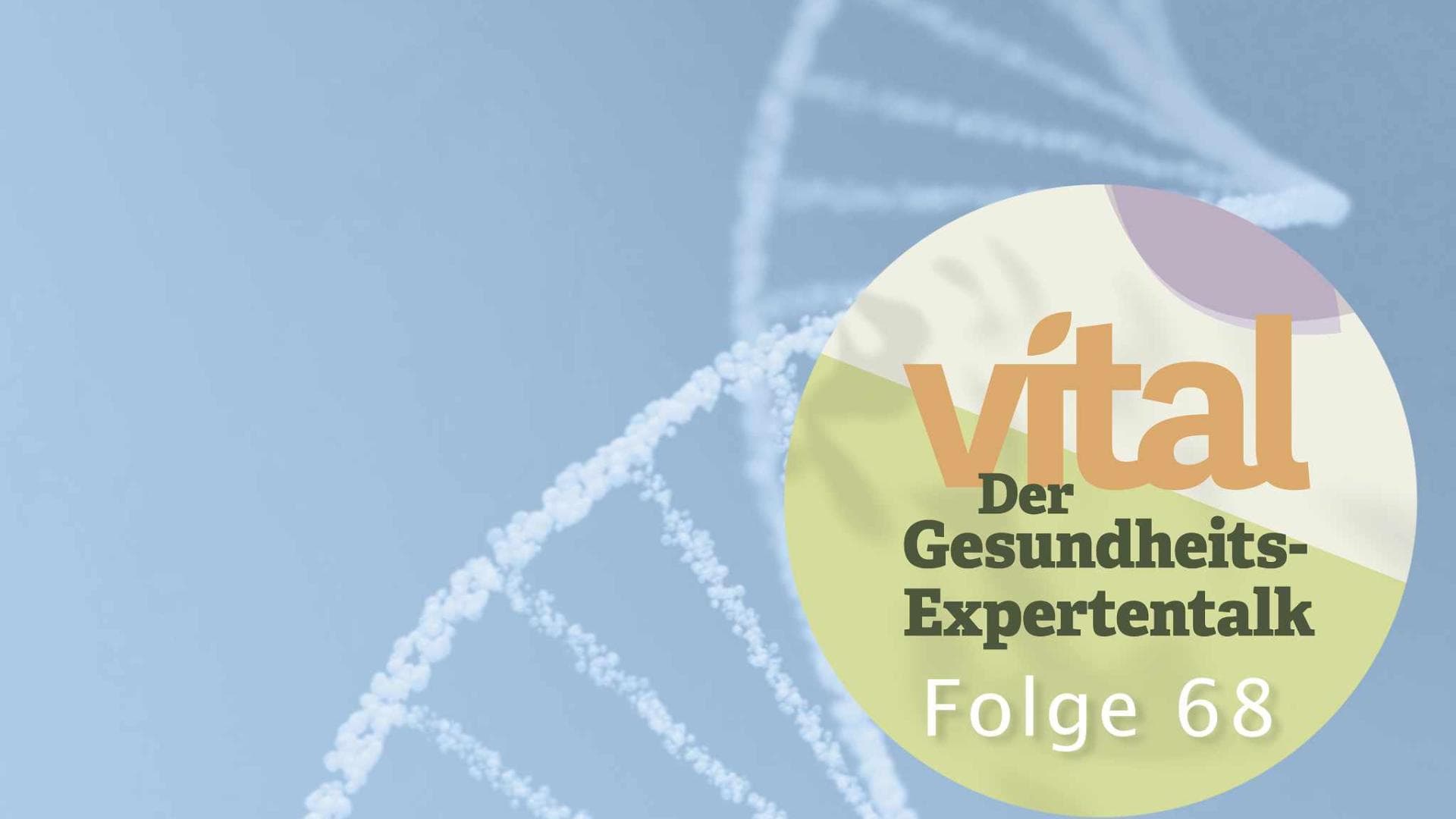 DNA-Strang auf blauem Untergrund