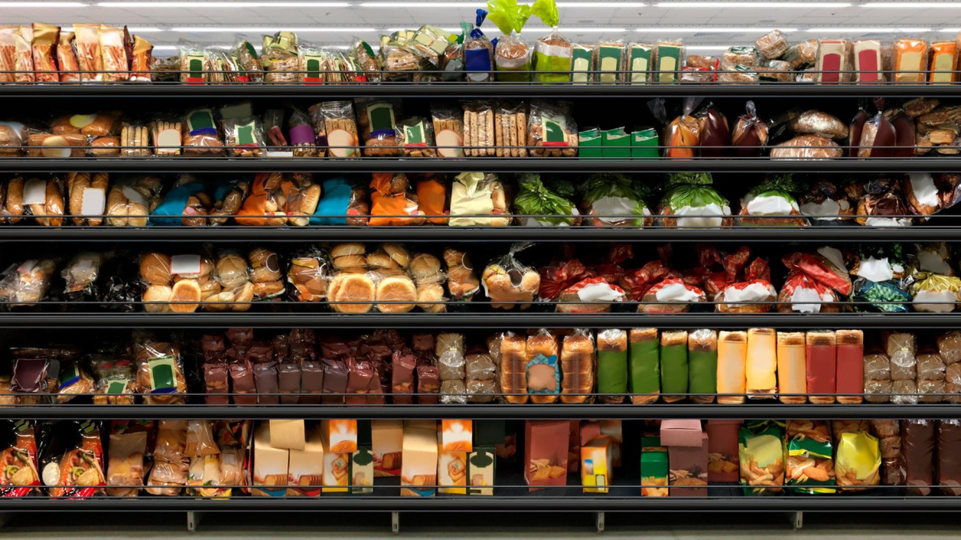 Brotabteilung im Supermarkt