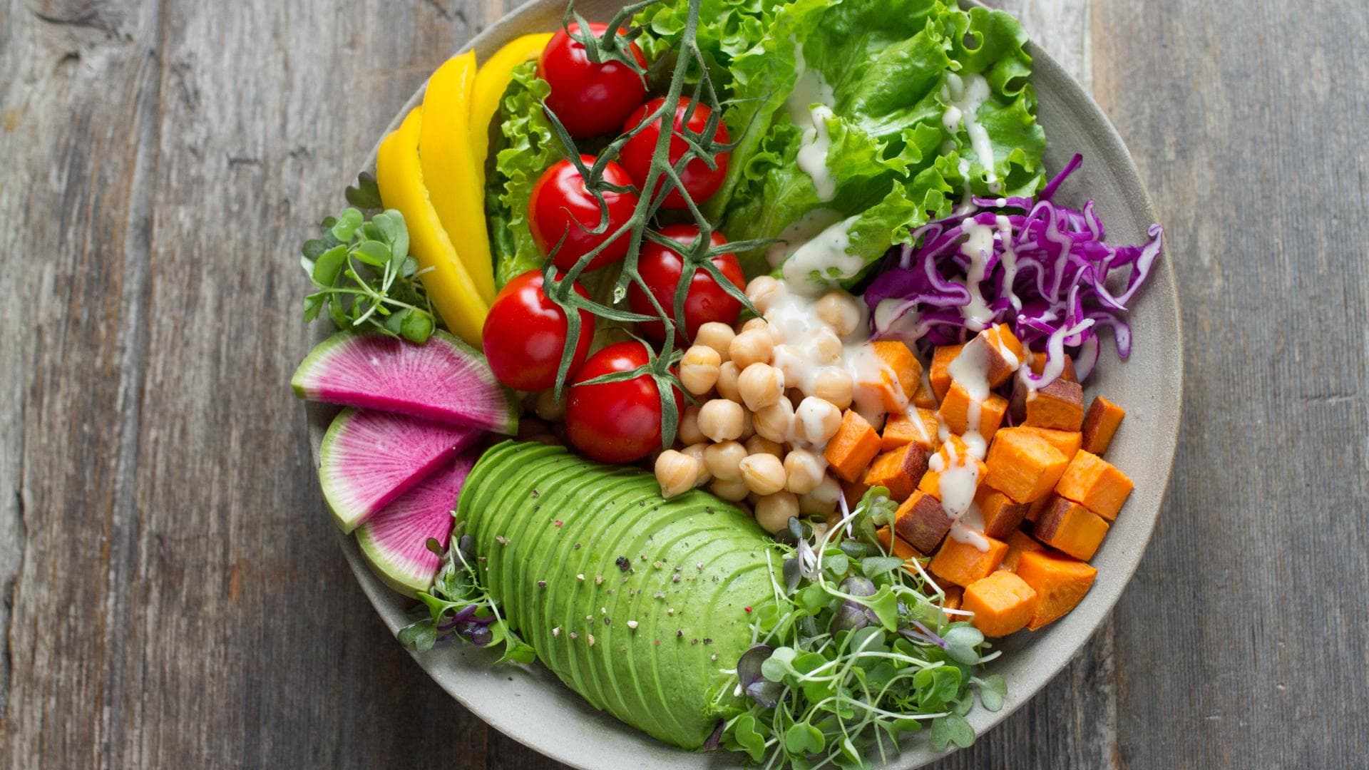 gesunde Salat-Bowl