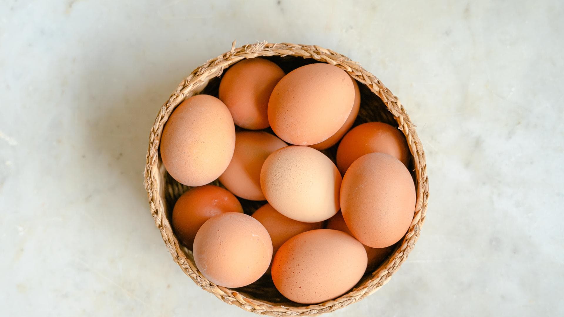 Eier im Korb