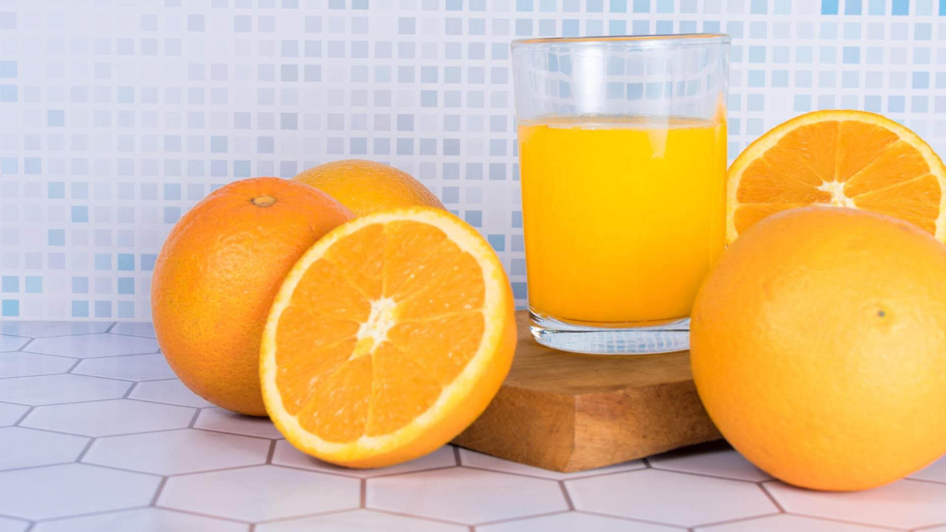 Glas Orangensaft