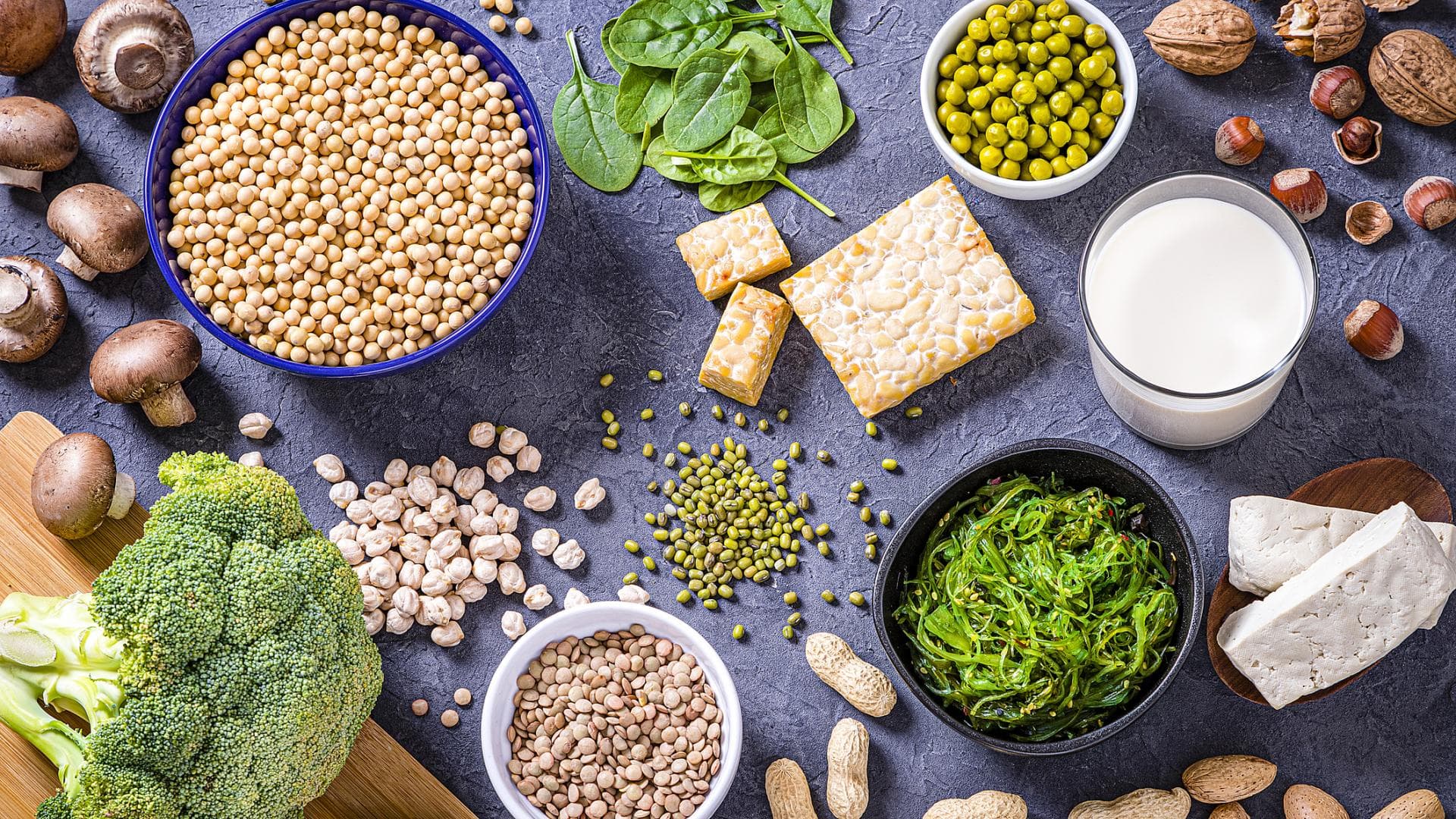 Lebensmittel mit pflanzlichem Protein