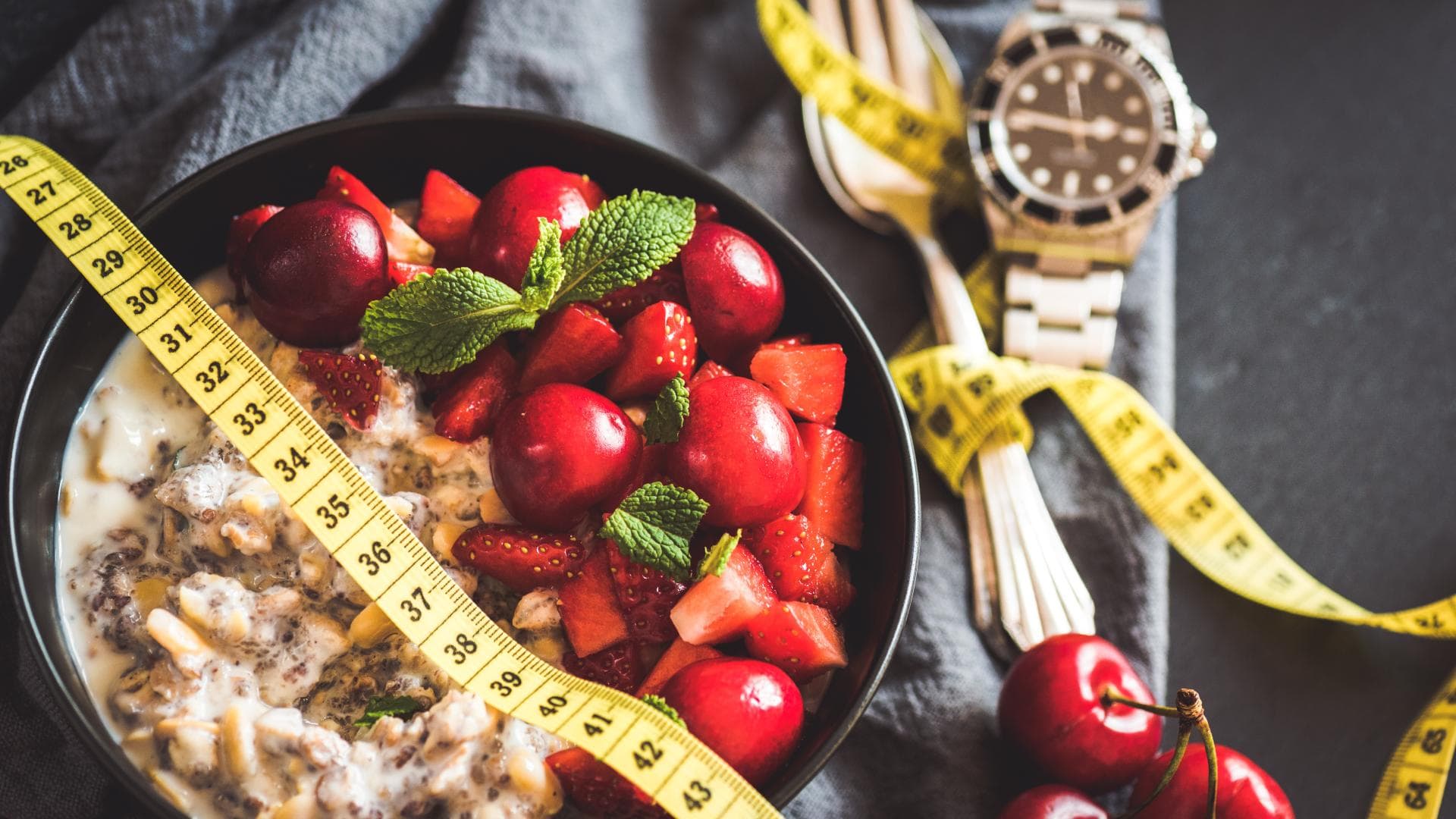 OMAD Fasten mit Porridge mit Beeren
