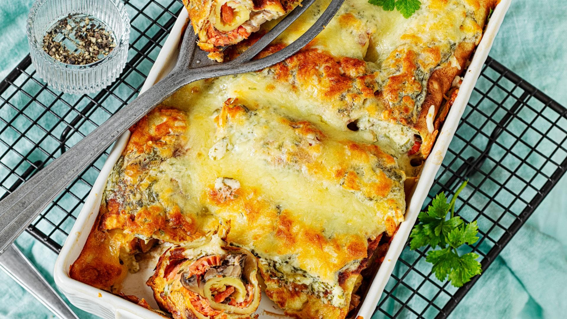 Lachs Pfannkuchen Lachs Pfannkuchen