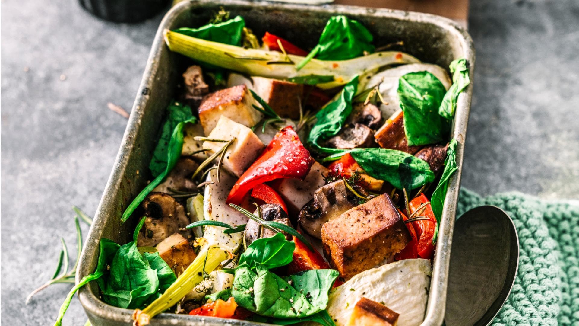 Ofengemüse mit Tofu