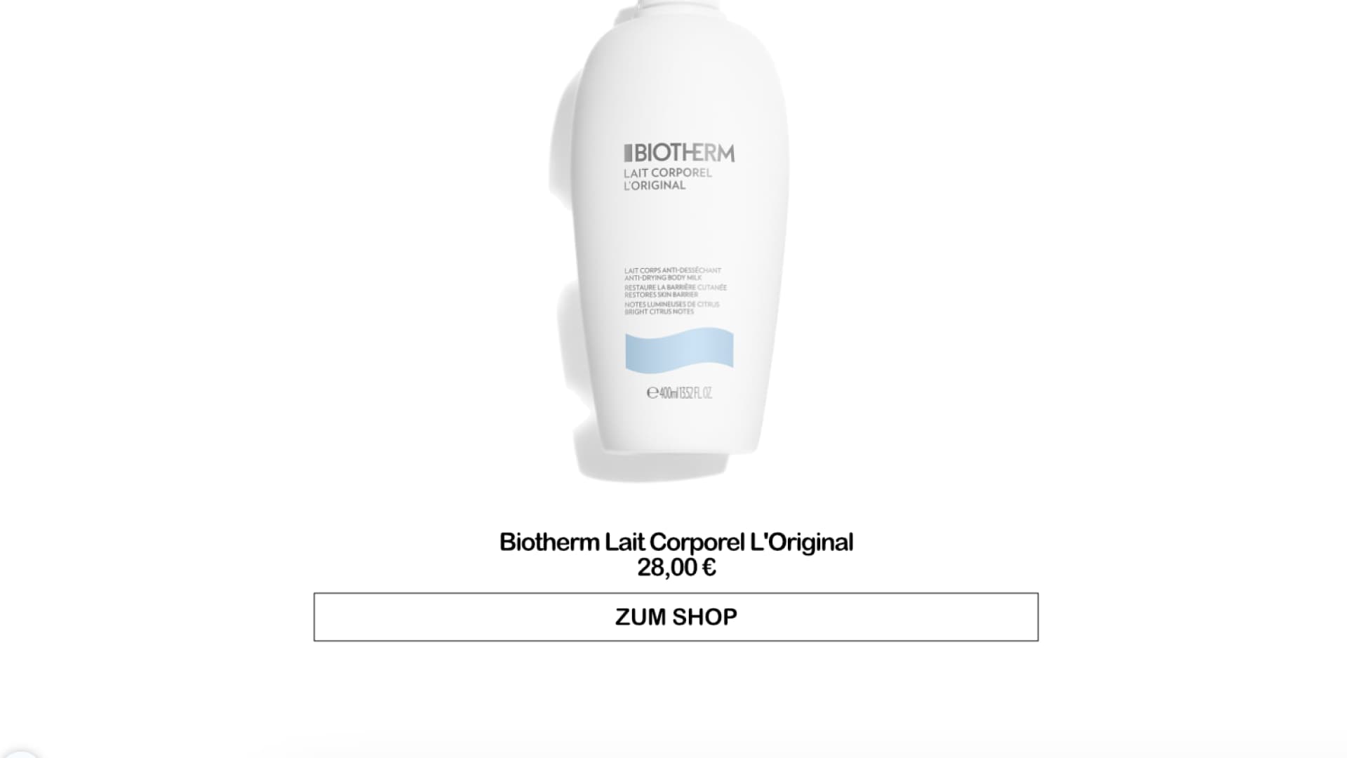 Biotherm Lait Corporel Körperlotion