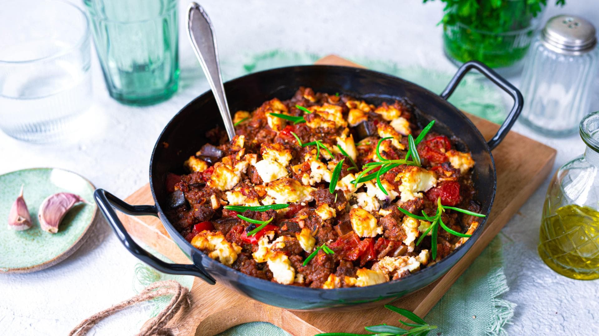 Hackfleisch-Feta-Auflauf