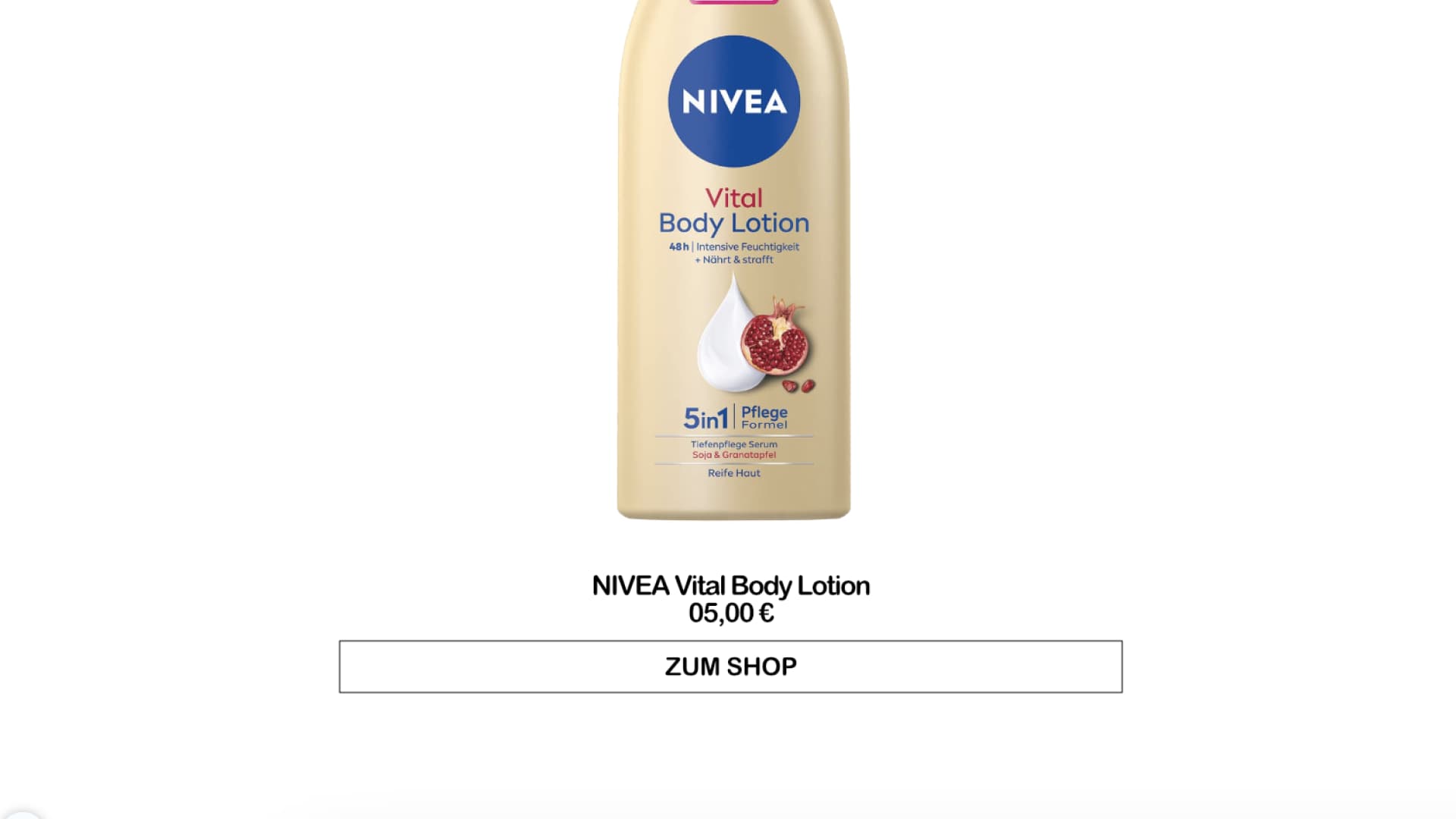Nivea Vital Körper Lotion