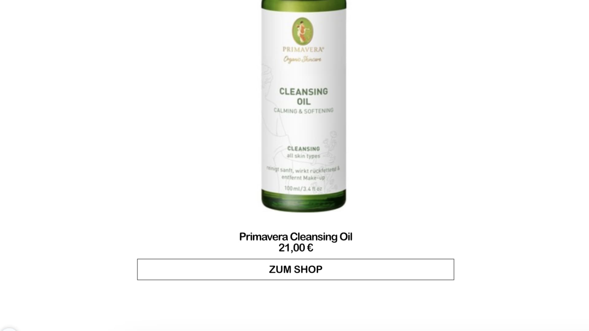 Primavera Cleansing Oil