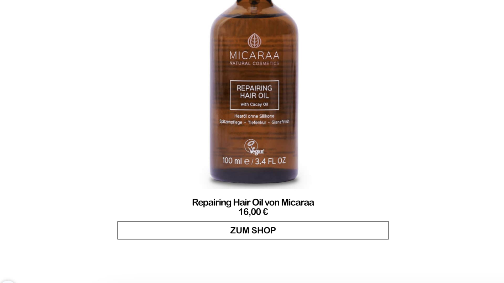 Repairing Hair Oil von Micaraa