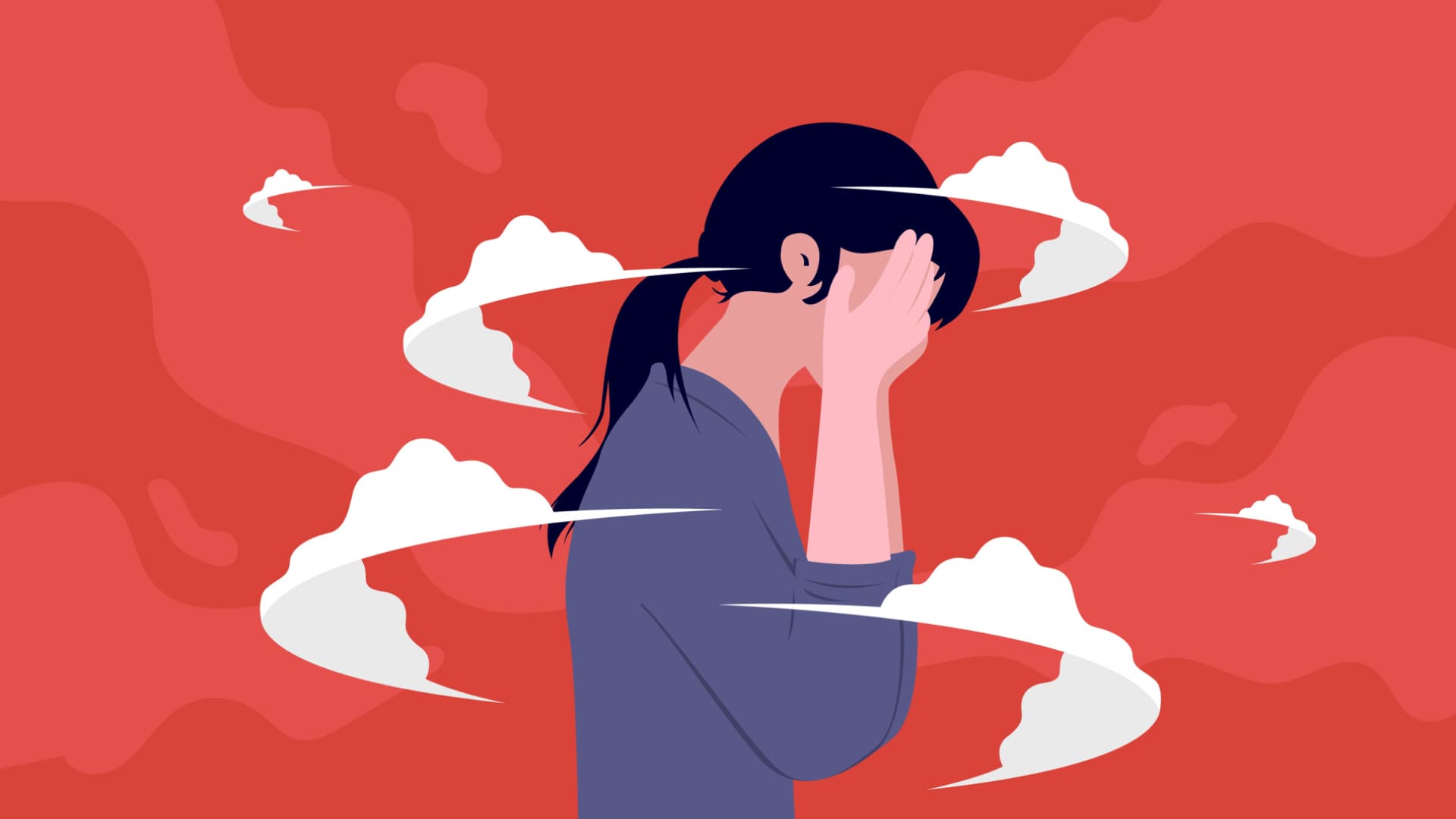 Die agitierte Depression ist durch innere Unruhe und Rastlosigkeit gekennzeichnet ist.