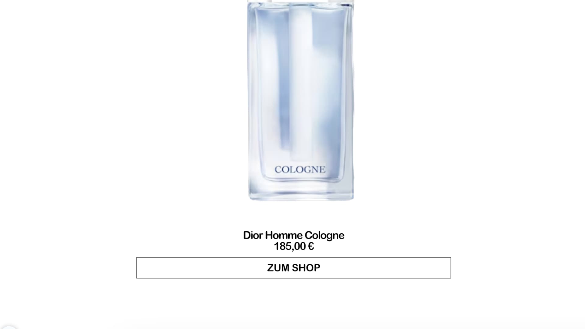 Dior Homme Cologne
