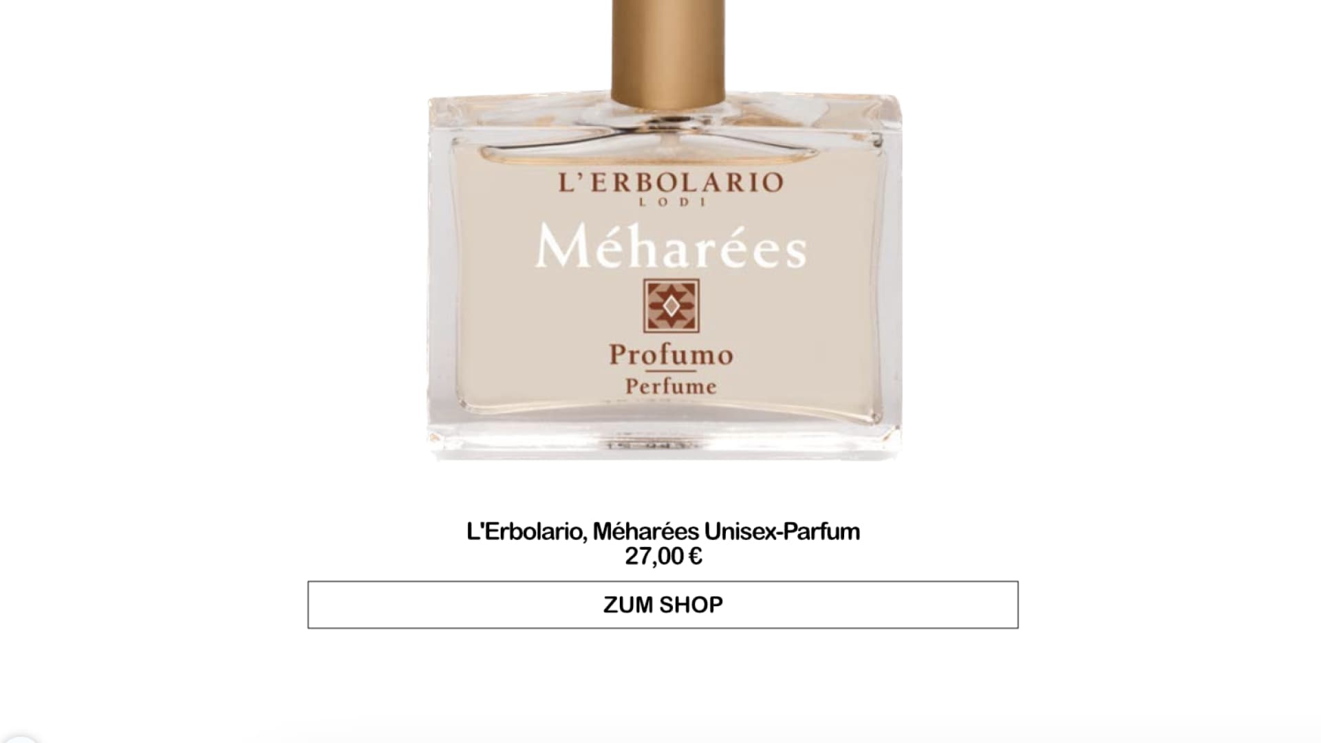 L'Erbolario, Méharées Unisex-Parfum