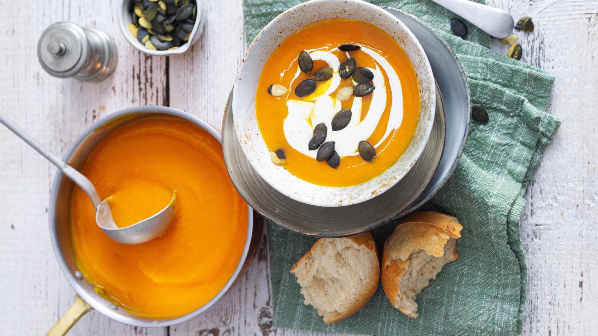 Kürbis-Pastinaken-Cremesuppe
