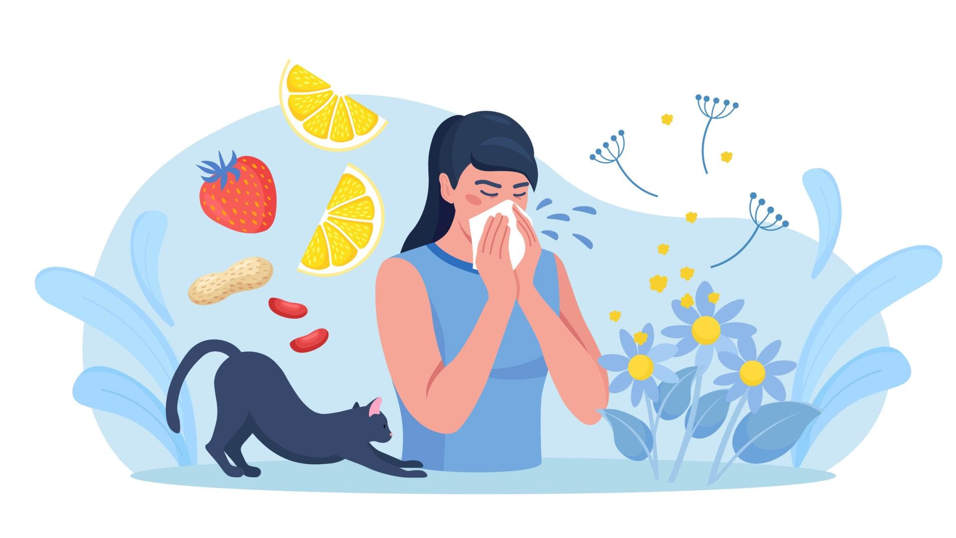 Grafiken zu verschiedenen Allergien Grafiken zu verschiedenen Allergien