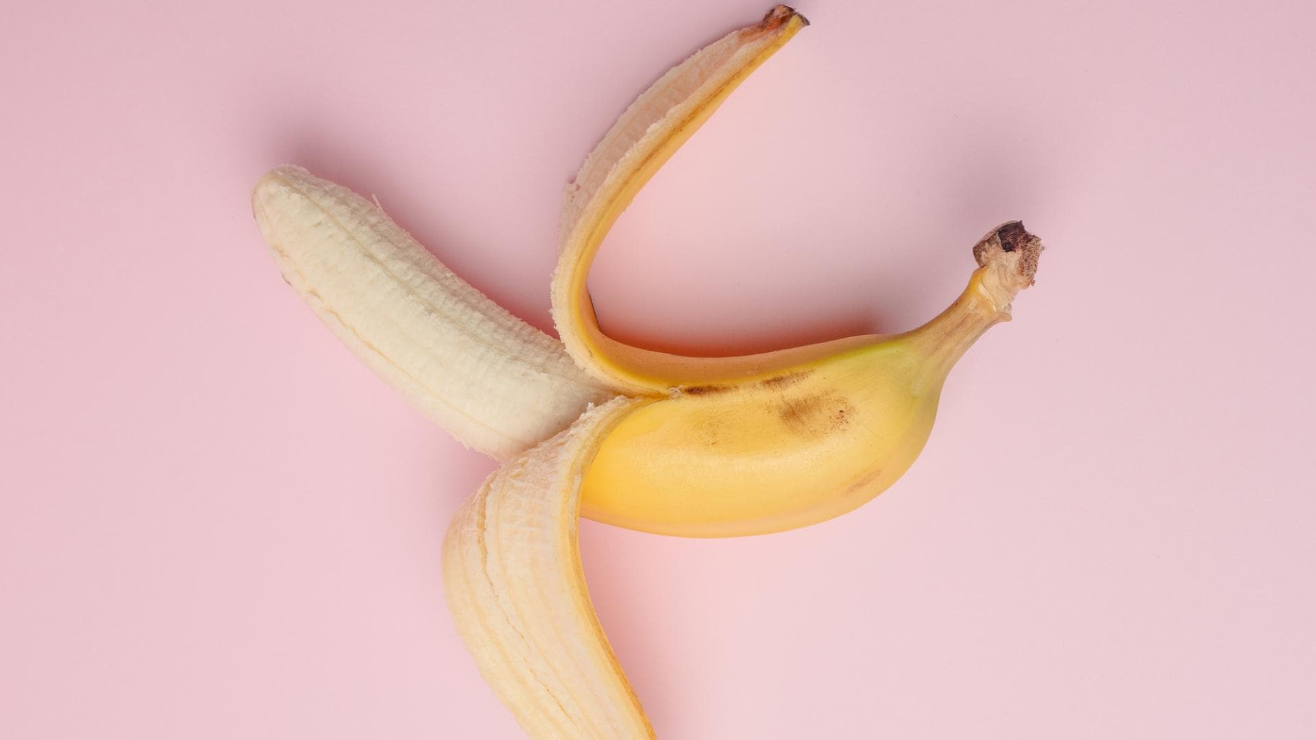 Geschälte Banane Geschälte Banane